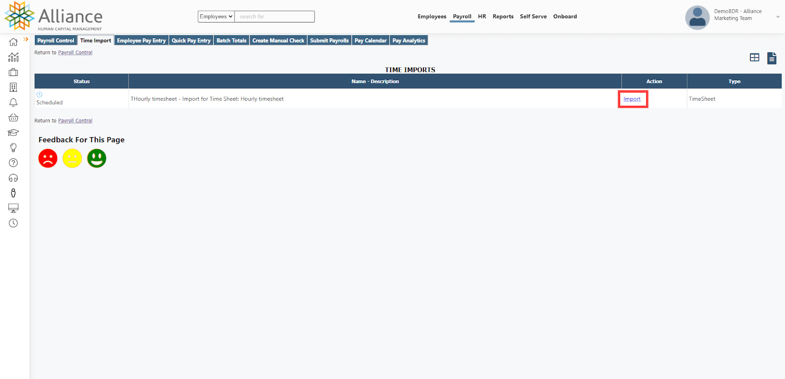 Payroll Processing Importing from a spreadsheet Guru