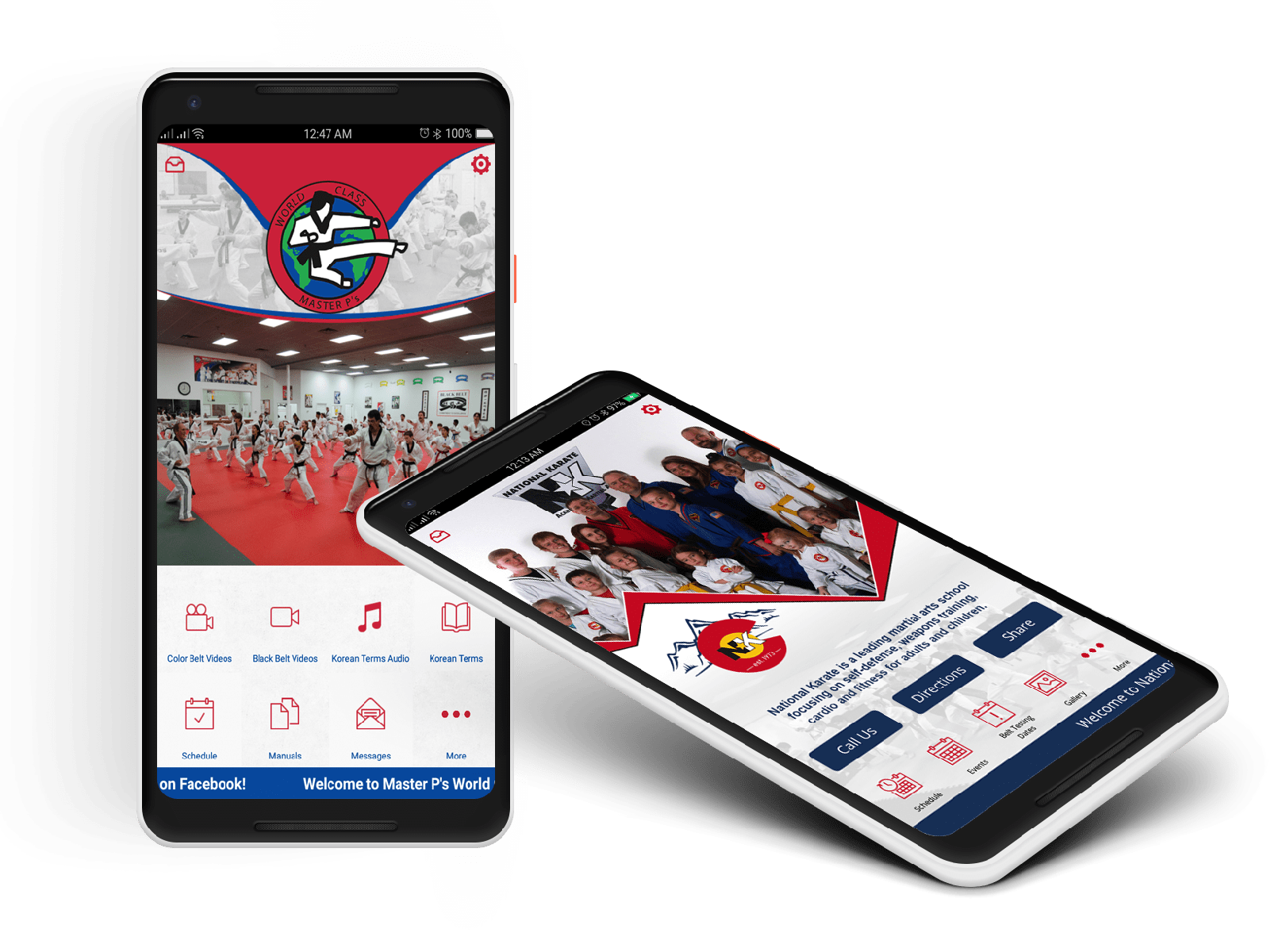 Martial Arts School websites and mobile apps
