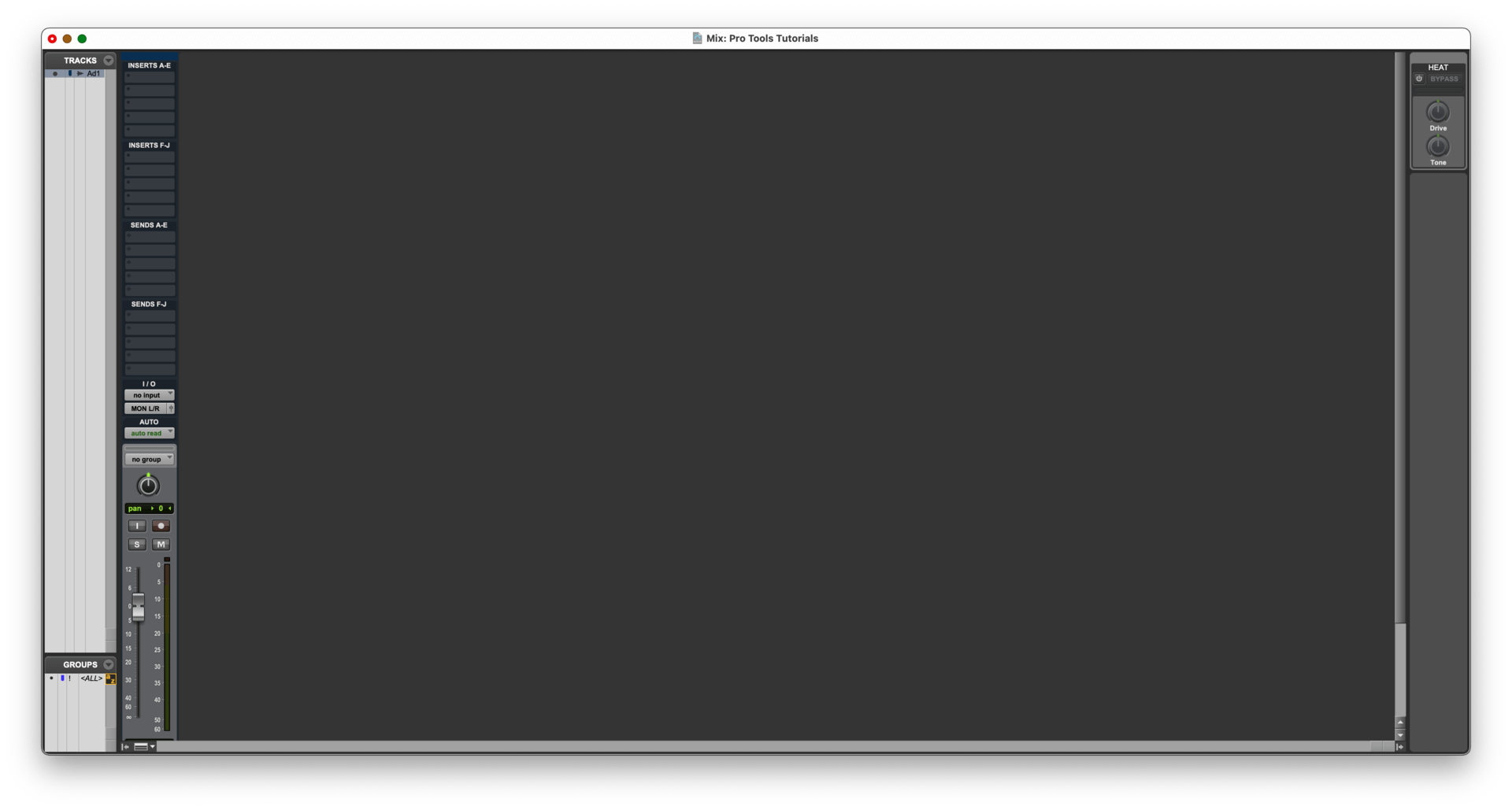 Pro Tools Edit and Mix Window Overview
