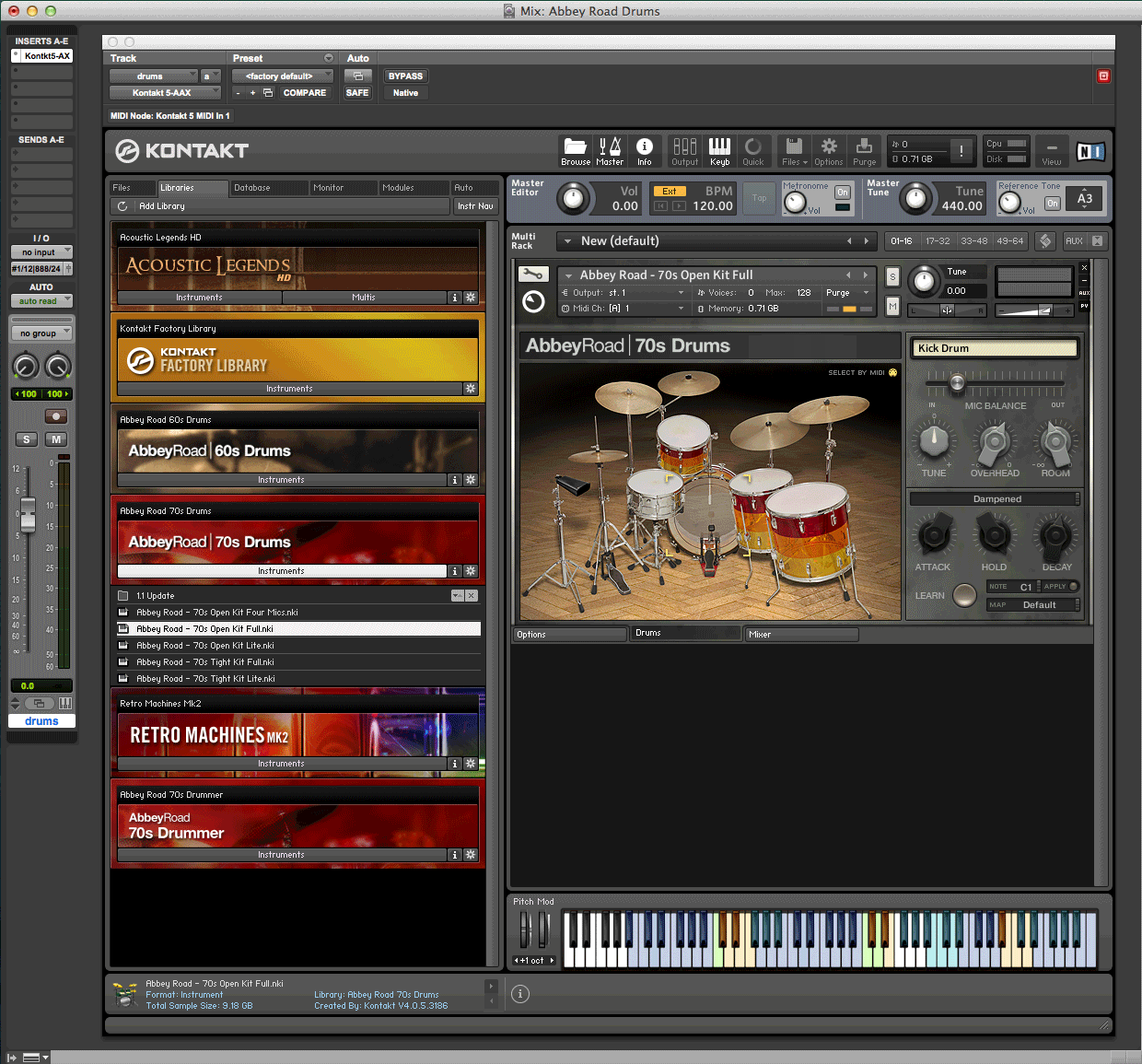 When using a drum virtual instrument, should you record each drum to its own individual track?