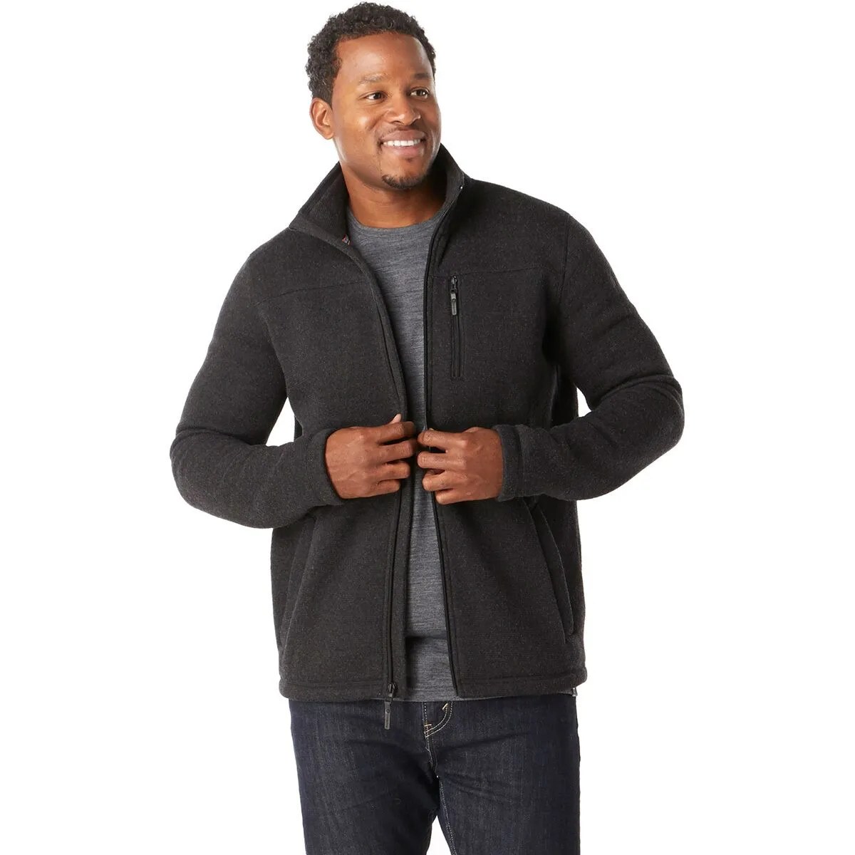 Smartwool Hudson Trail FullZip Fleece Jacket Men's Clothing