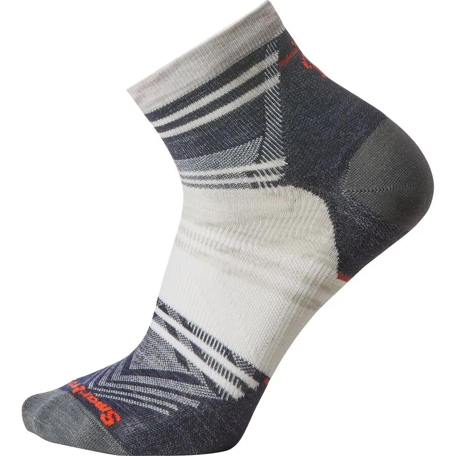 Smartwool Run Zero Cushion Ankle Pattern Sock Clothing