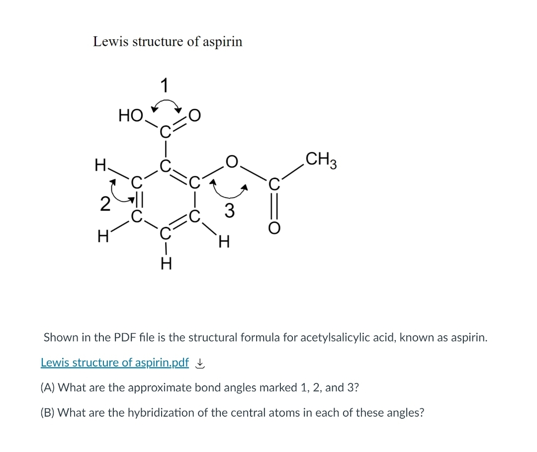 Aspirin Lewis Structure
