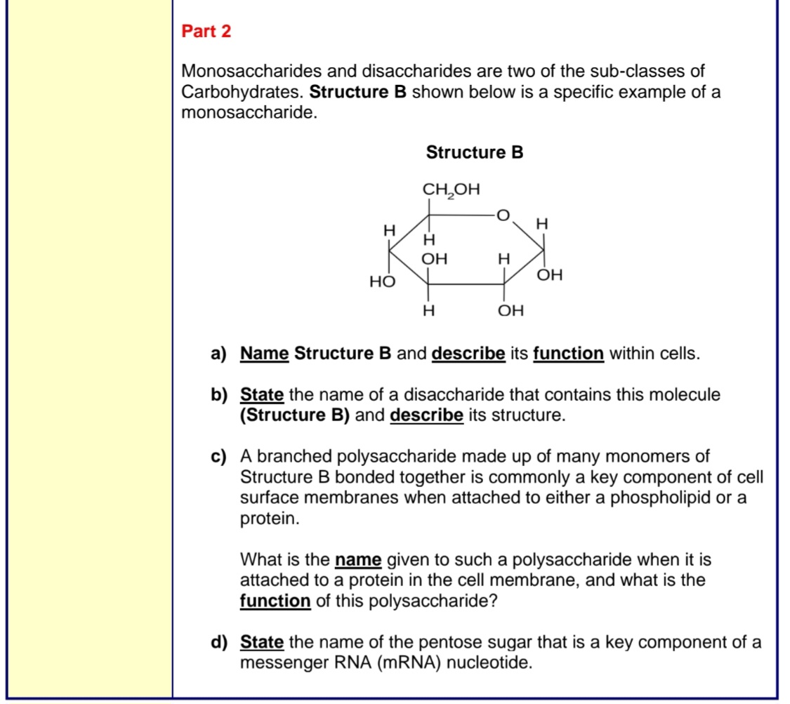 Answered Part 2 Monosaccharides and… bartleby