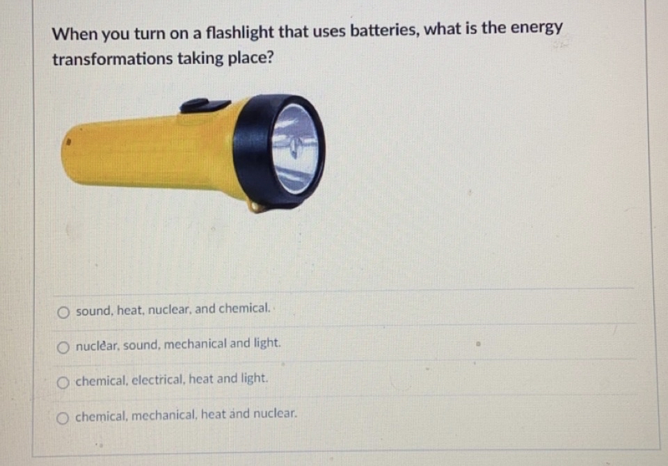 Energy Transformation Flashlight