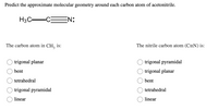 Answered: Predict The Approximate Molecular… | Bartleby