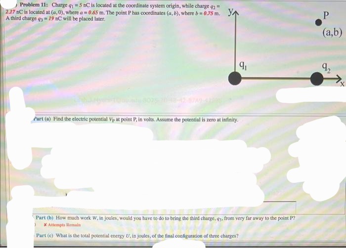 Answered Problem 11 Charge q15 nC is located at… bartleby