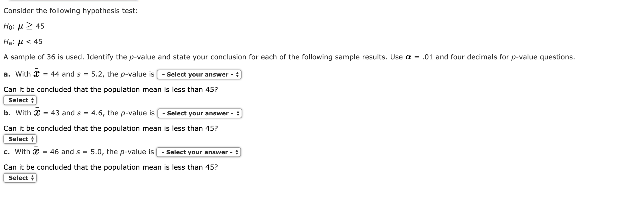 Answered Consider the following hypothesis test… bartleby