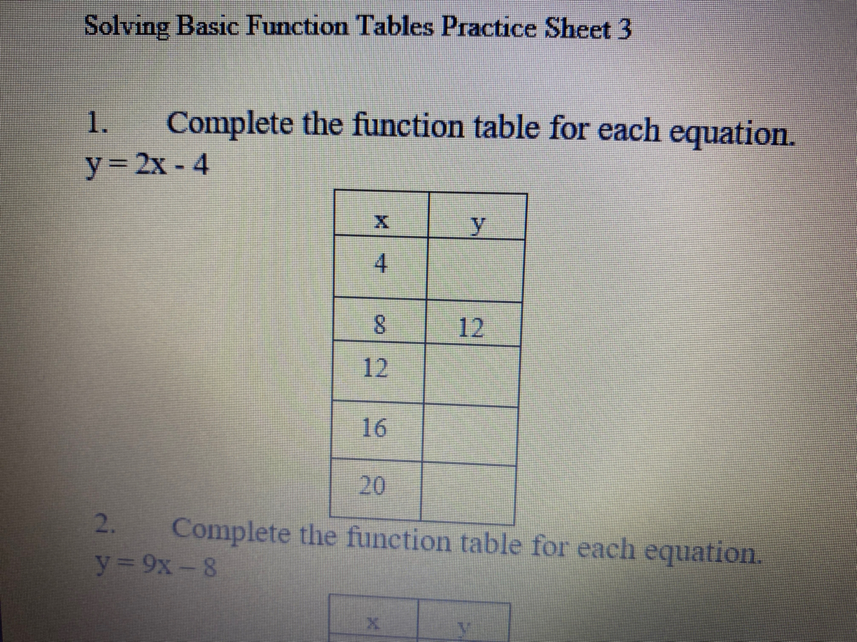 complete-the-function-table-for-each-equation-worksheet-answer-key