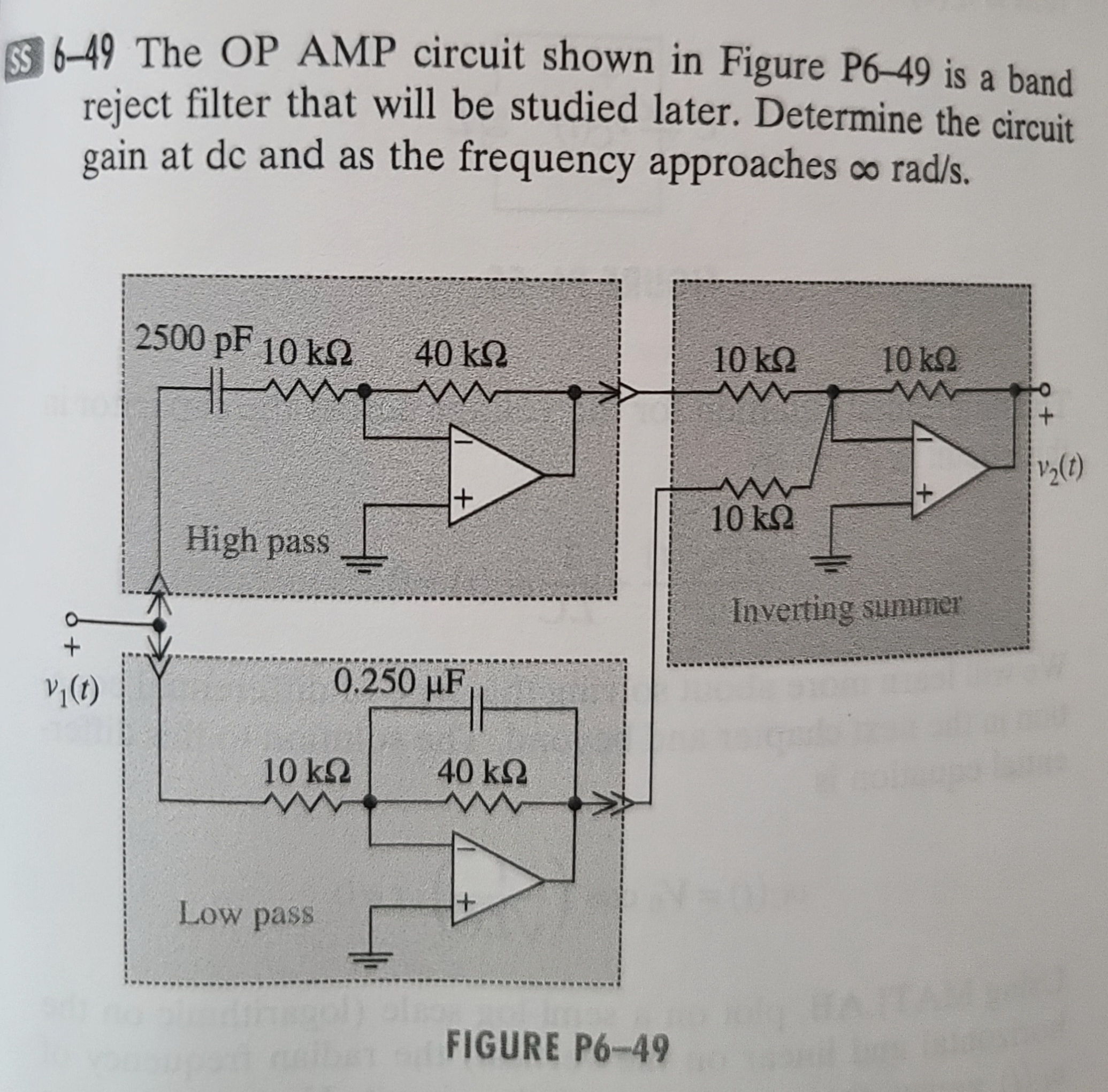 Answered 649 The OP AMP circuit shown in… bartleby