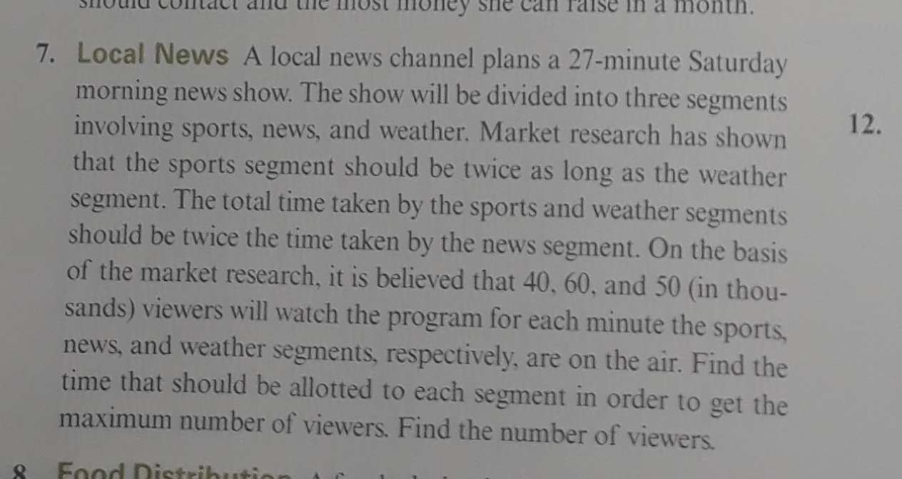 Answered 7. Local News A local news channel… bartleby