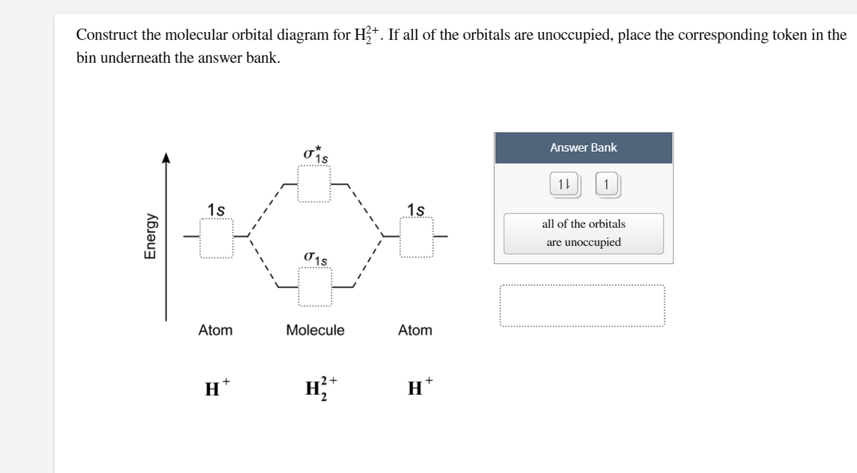 Answered: Construct The Molecular Orbital Diagram… | Bartleby