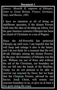 Answered: What was Menelik II, emperor of… | bartleby