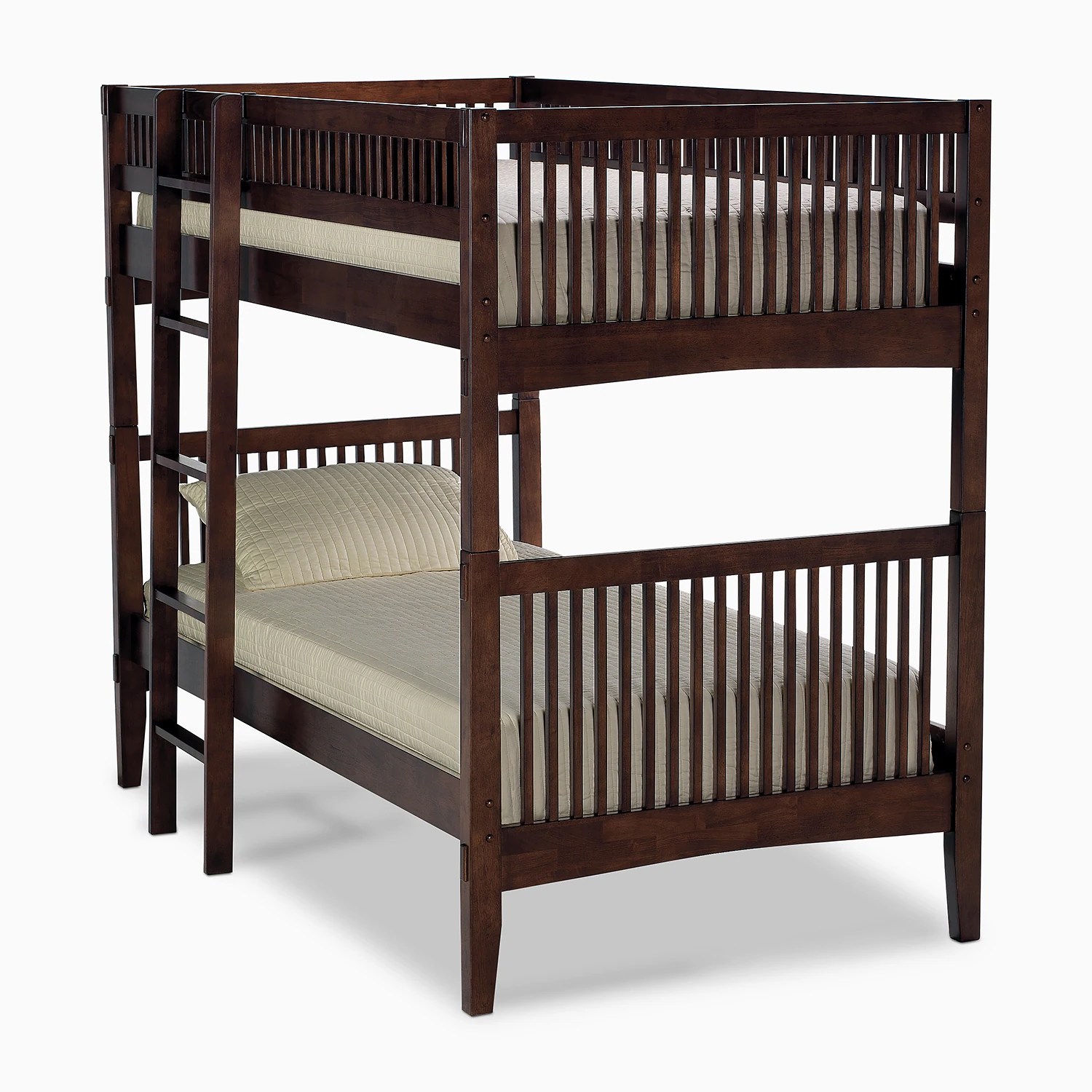 Brown Solid Wood Twin Bunk Beds Convertible American Signature