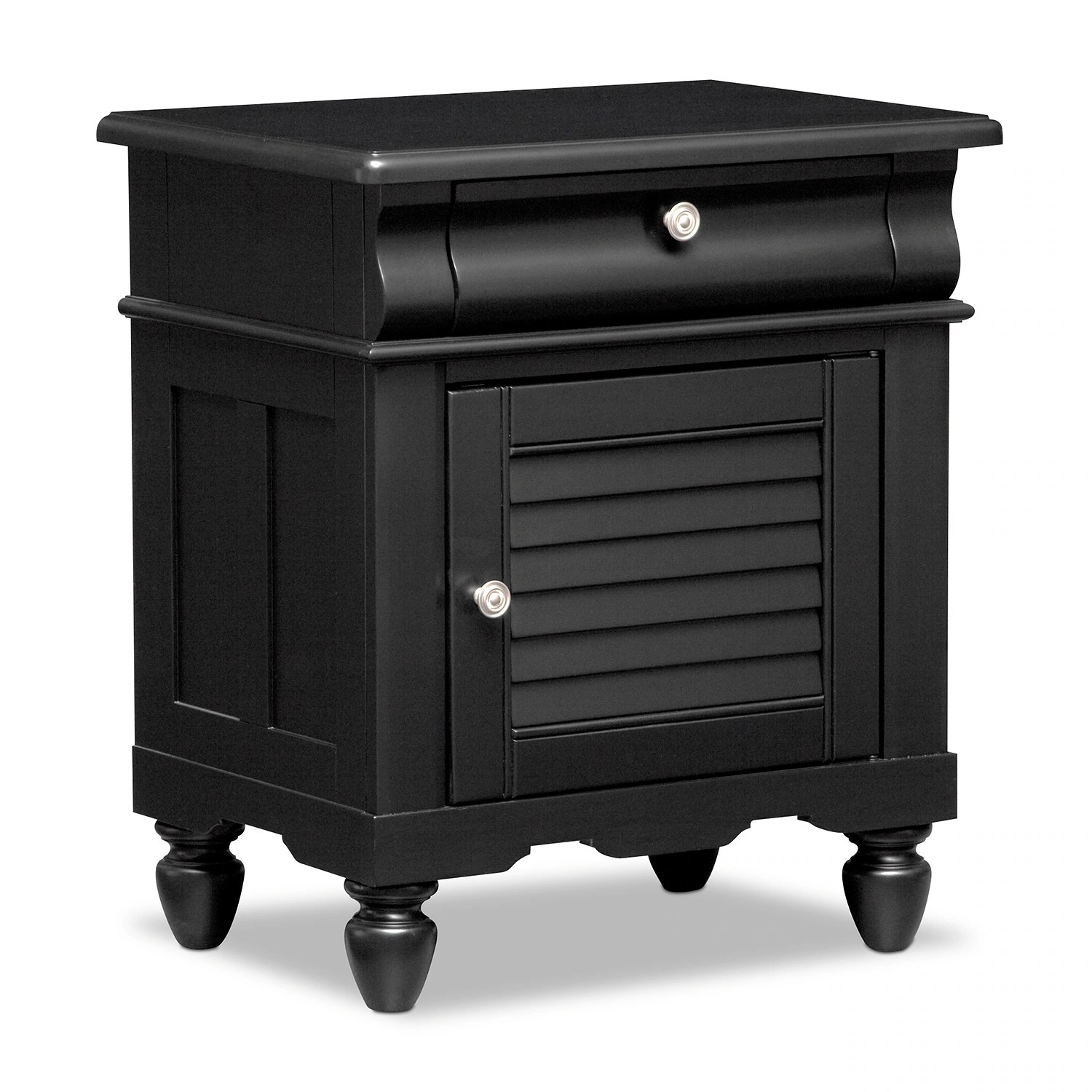 Seaside Black Nightstand American Signature Furniture