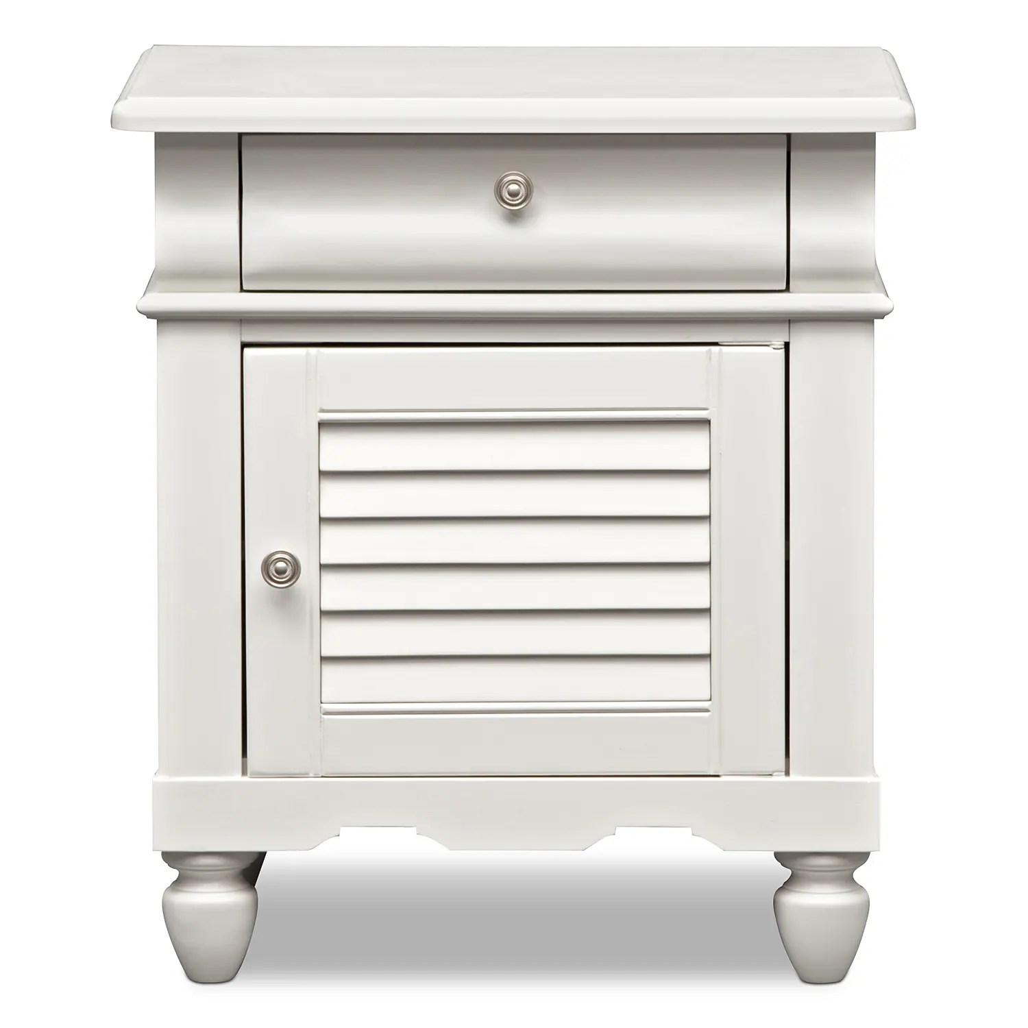 Seaside Nightstand White American Signature Furniture