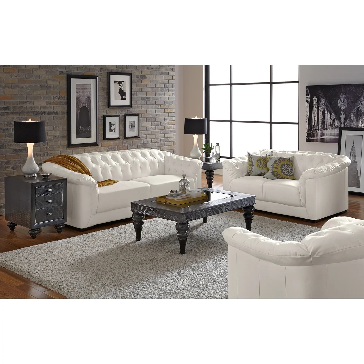 Leather 2 Pc. Living Room Value City Furniture