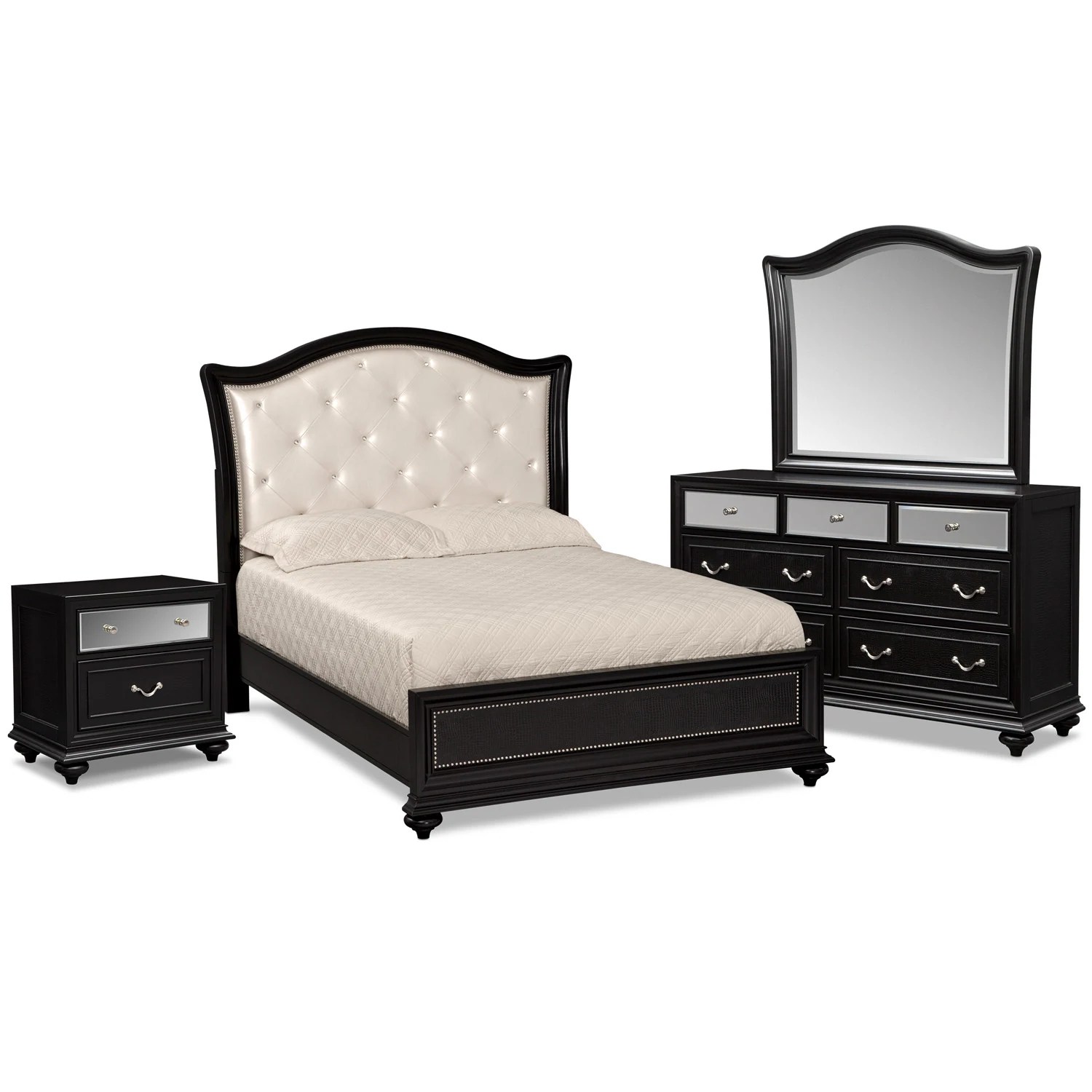 American Signature Furniture Marilyn Bedroom 6 Pc. Queen Bedroom