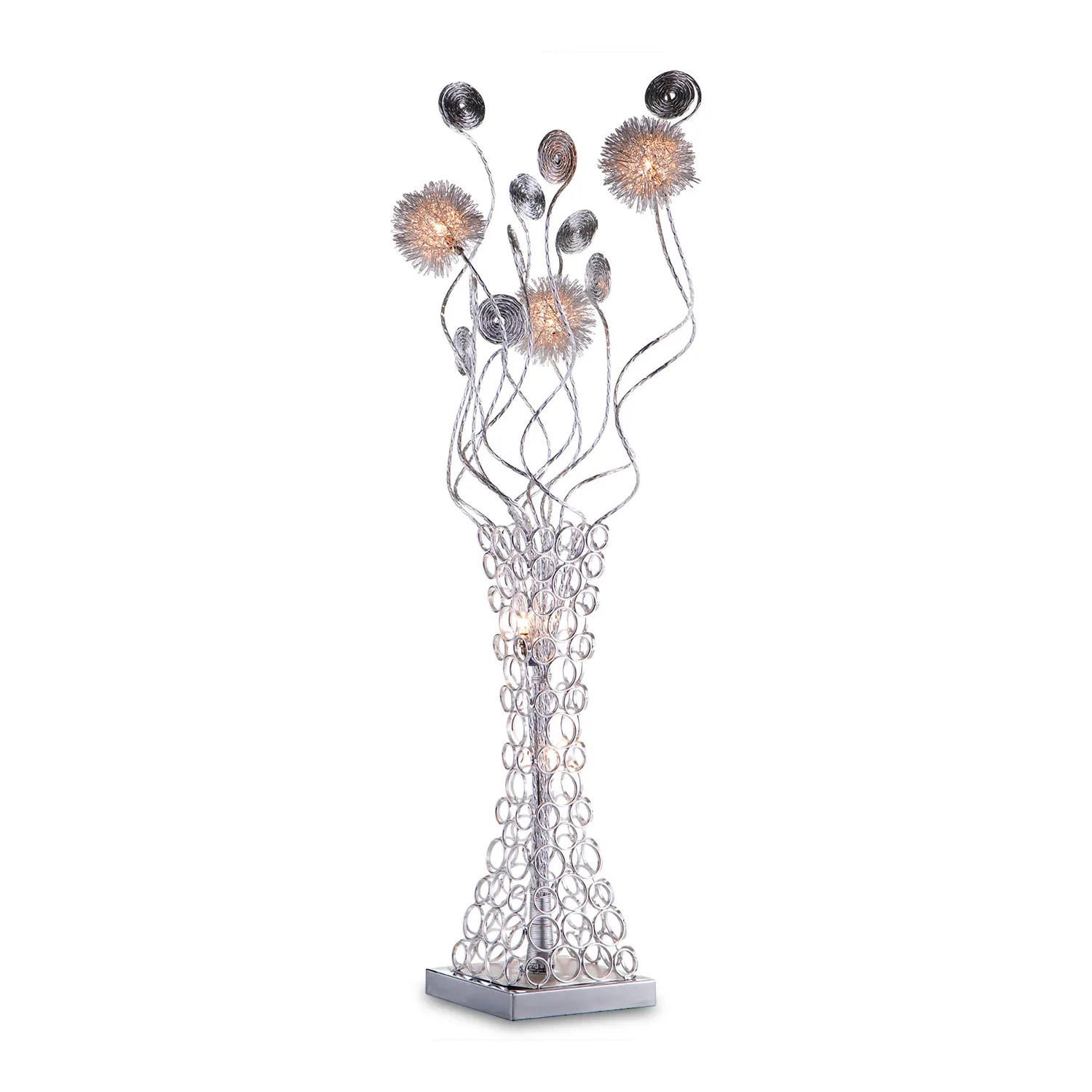 Metal Flower Table Lamp American Signature Furniture