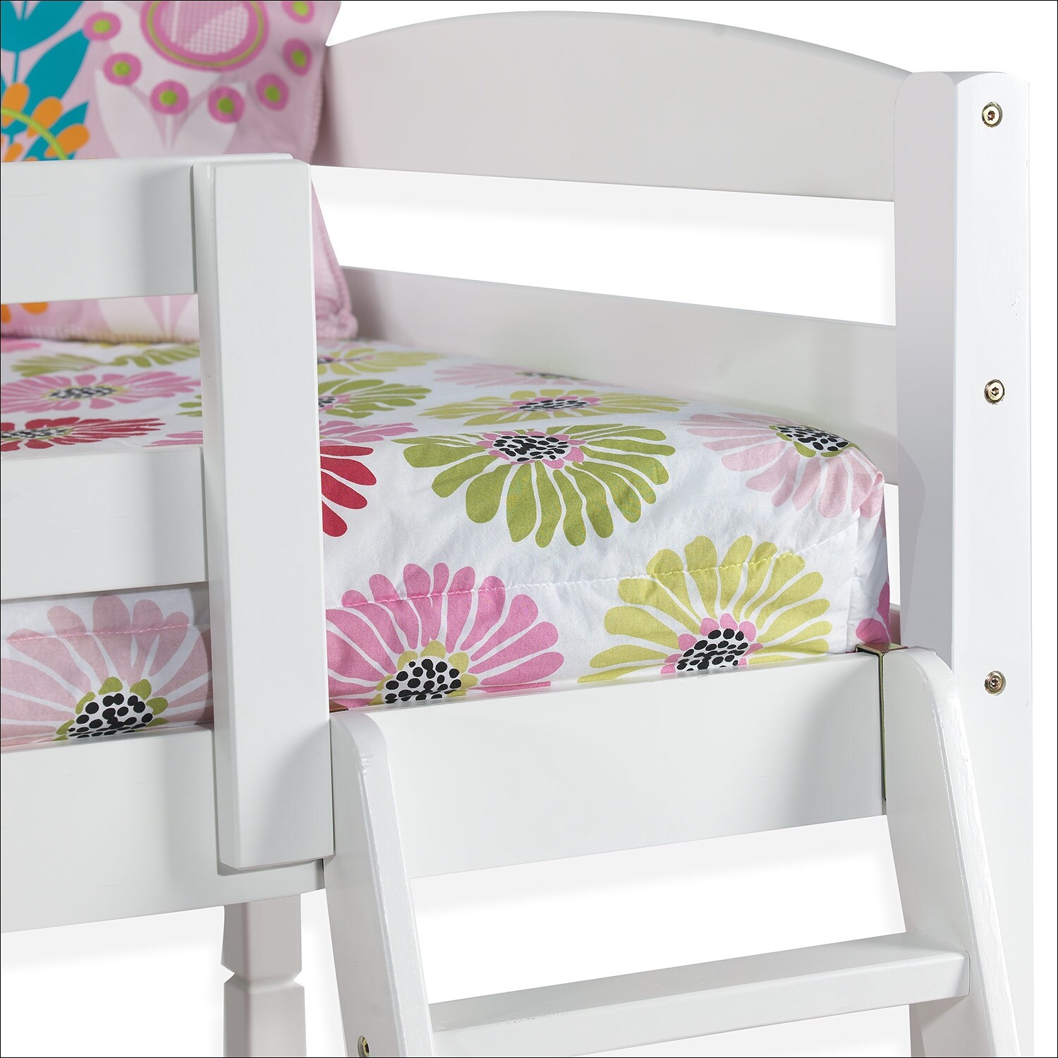 Charlie Twin Bunk Bed White Leon's