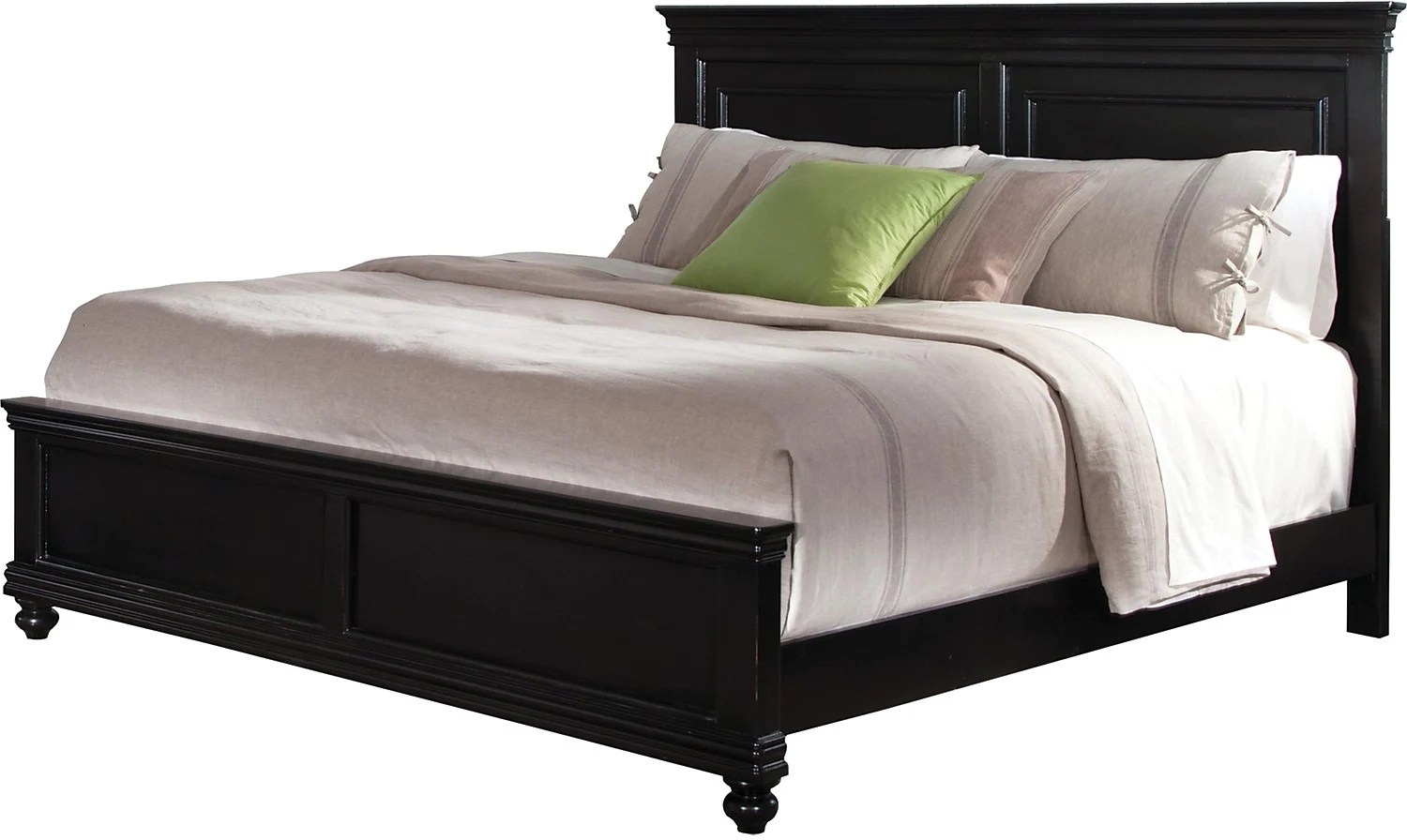 Bridgeport Queen Bed Black The Brick