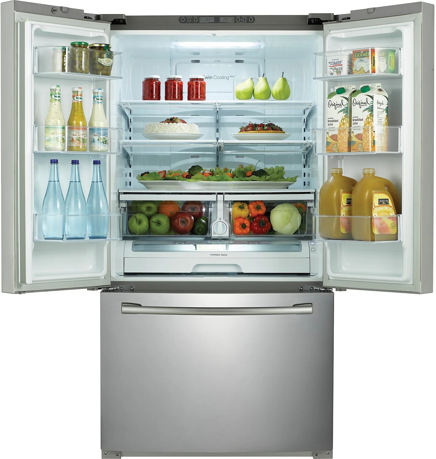 French Door Refrigerator Samsung 26 Cu Ft French Door Refrigerator