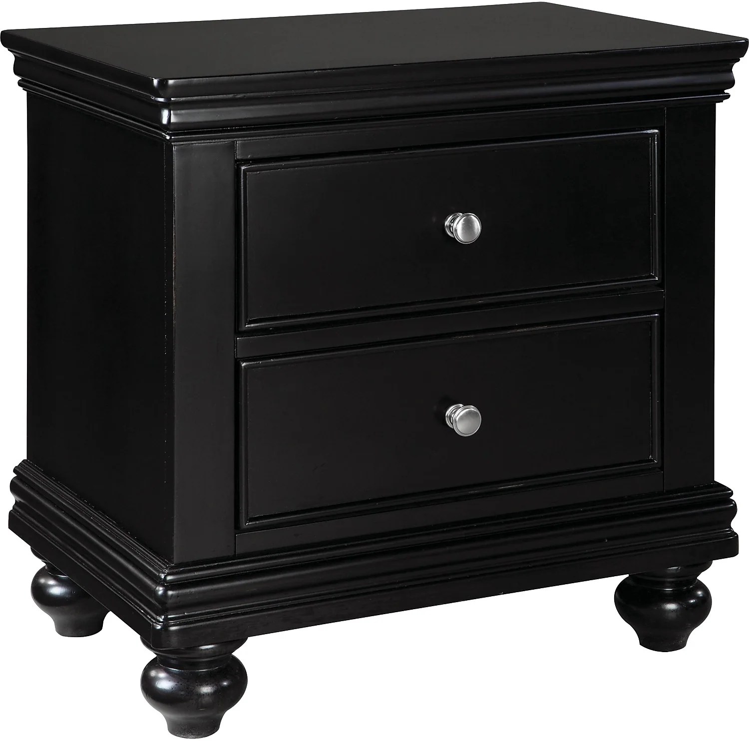 Bridgeport Nightstand Black The Brick