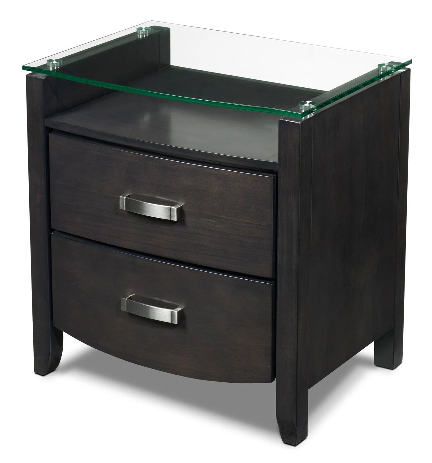 Cinema Night Table Charcoal Leon's