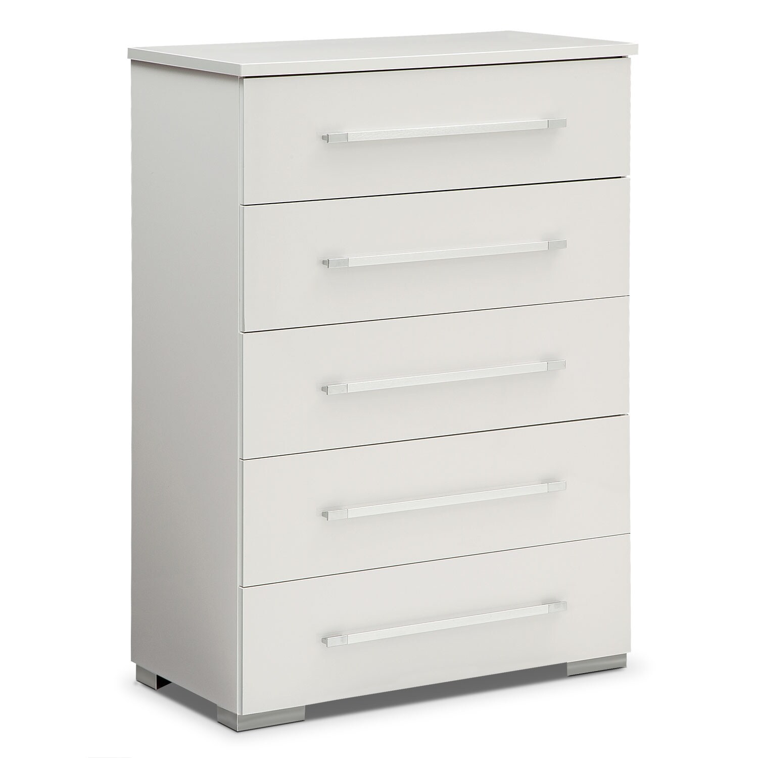 Dimora 7Piece Queen Panel Bedroom Set White Value City Furniture