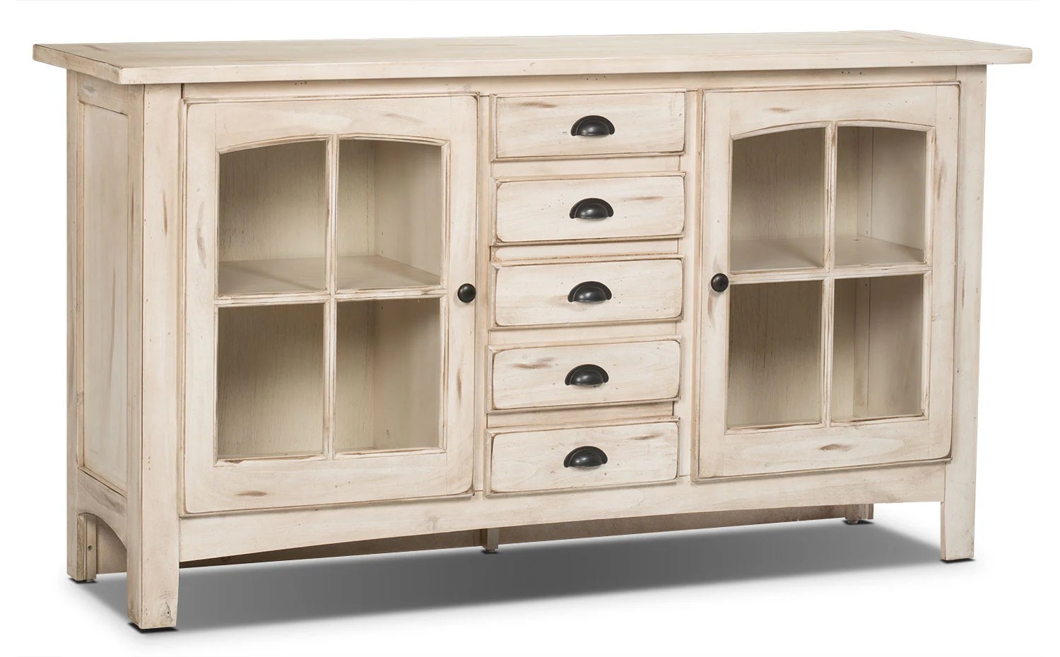 Xico 64" TV Stand Antique White The Brick