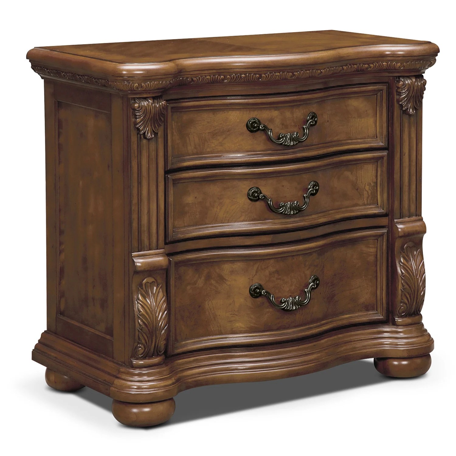 Morocco Nightstand Pecan American Signature Furniture