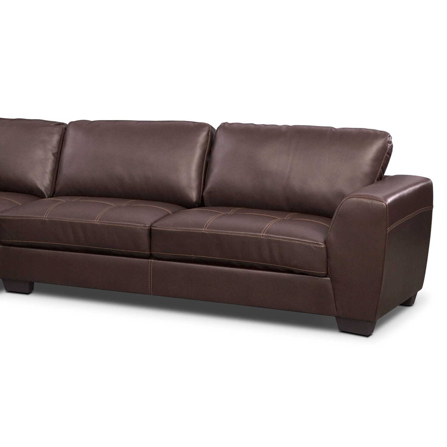 American Signature Furniture Ciera Leather 2 Pc. Sectional