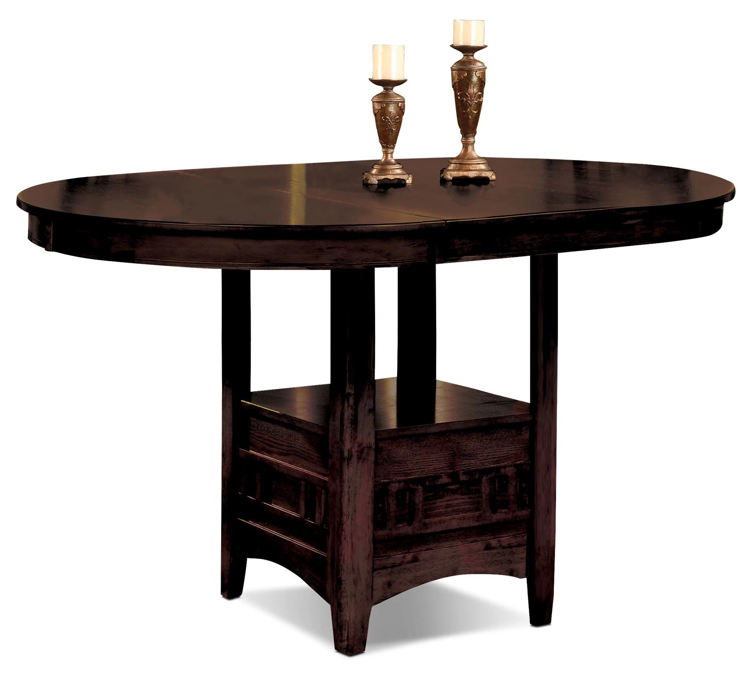 Dalton Chocolate CounterHeight Table The Brick