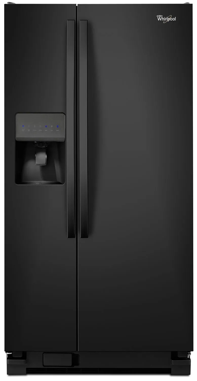 Whirlpool Black Side-by-Side Refrigerator (21.2 Cu. Ft.) - WRS322FDAB