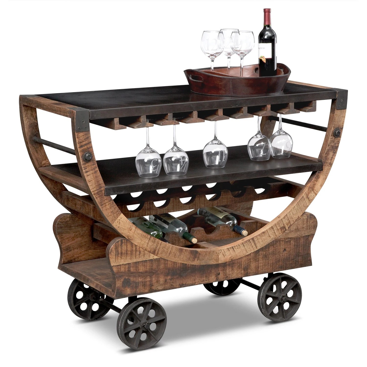 Farrell Bar Cart Value City Furniture