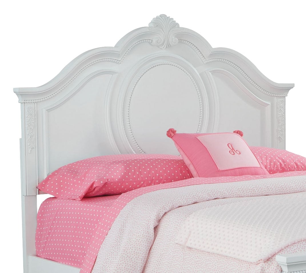 Jessica Full Panel Headboard White The Brick