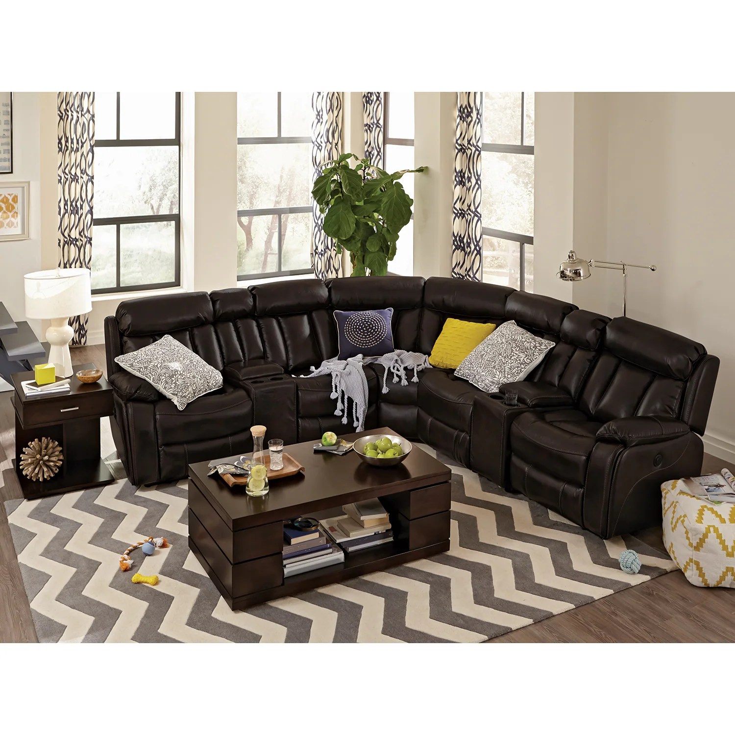 Diablo 7Piece Power Reclining Sectional with Armless
