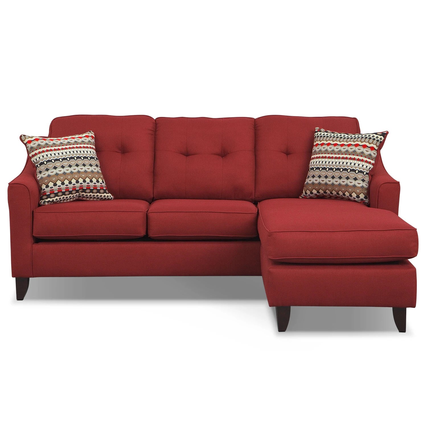 Marco Chaise Sofa Red Value City Furniture