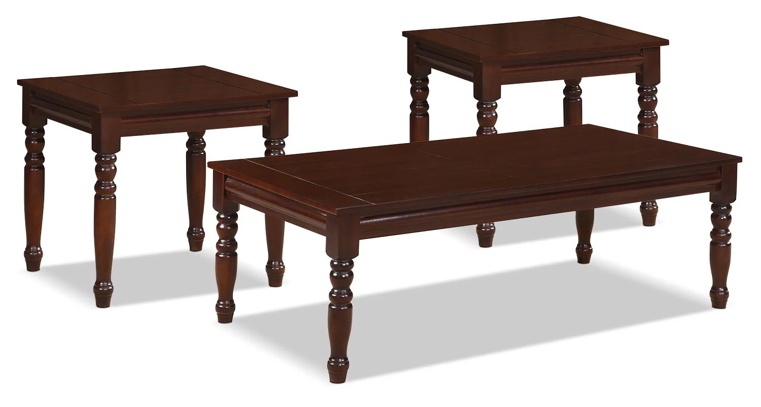 Kenora 3Piece Coffee Table and Two End Tables The Brick