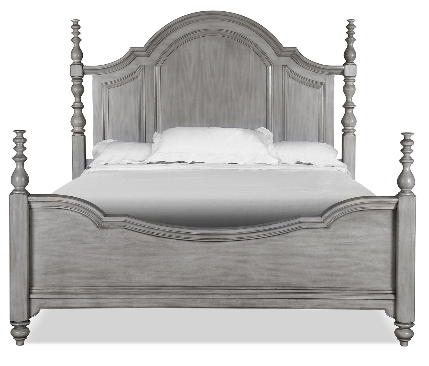 Tressa King Bed Weathered Grey Leon's