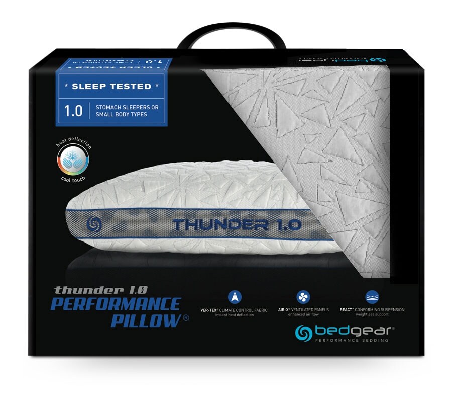Bedgear™ Thunder 1.0 Advanced Position Pillow Stomach Sleeper The Brick