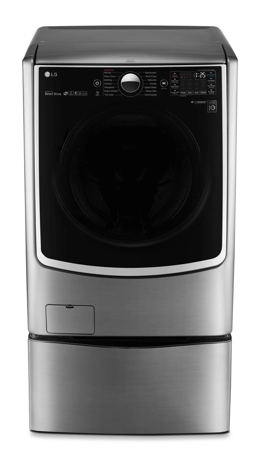 LG 5.2 Cu Ft. HighEfficiency FrontLoad Steam® Washer Graphite Steel