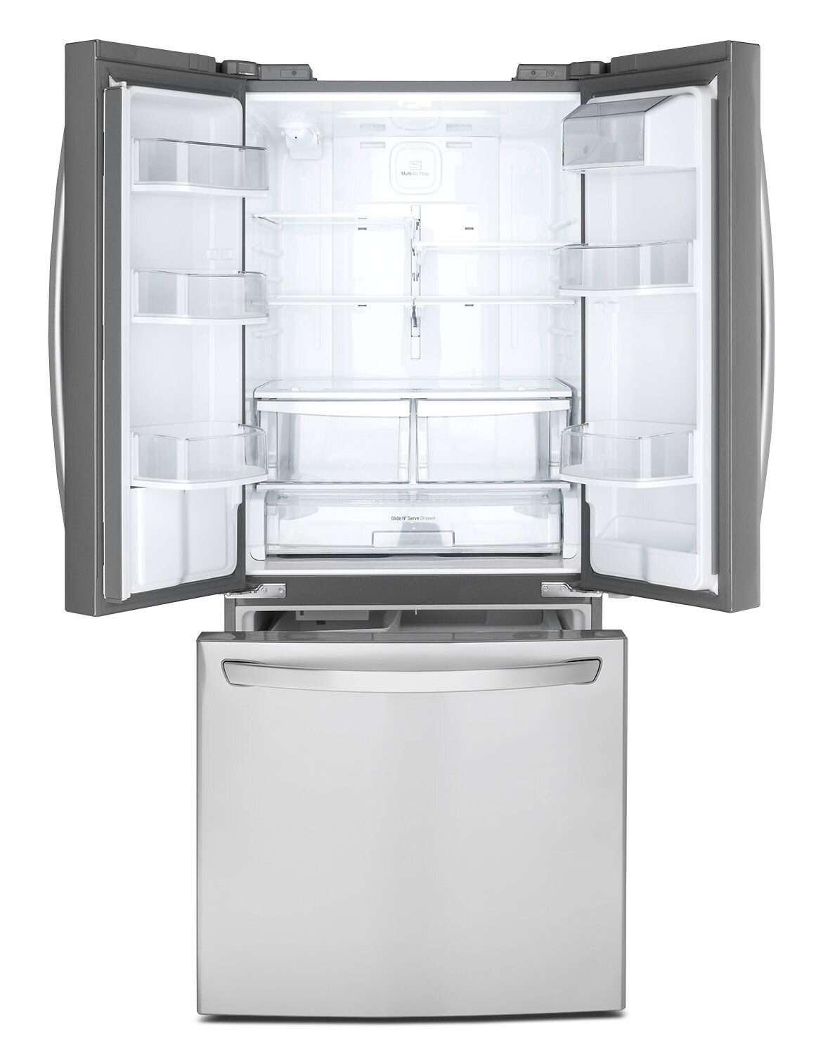 LG 22 Cu. Ft. FrenchDoor Refrigerator with Water Dispenser Stainless