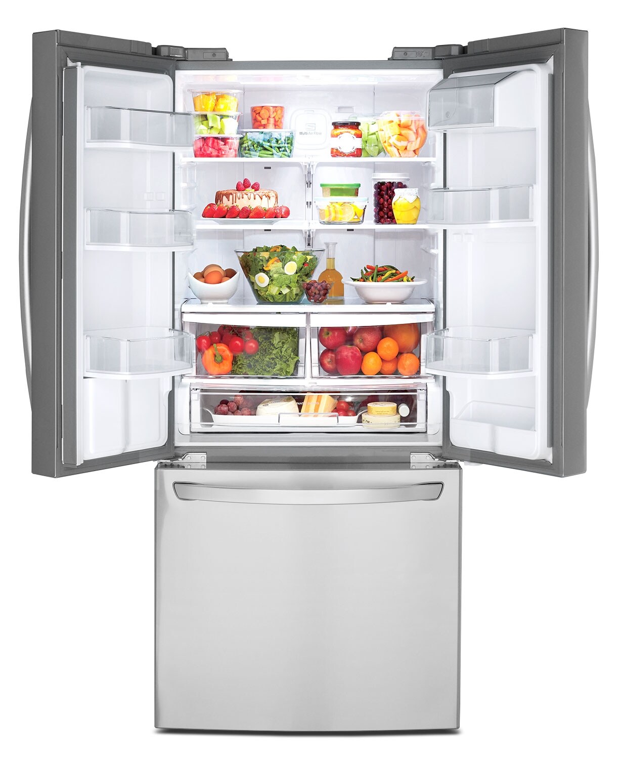 LG 22 Cu. Ft. FrenchDoor Refrigerator with Water Dispenser Stainless