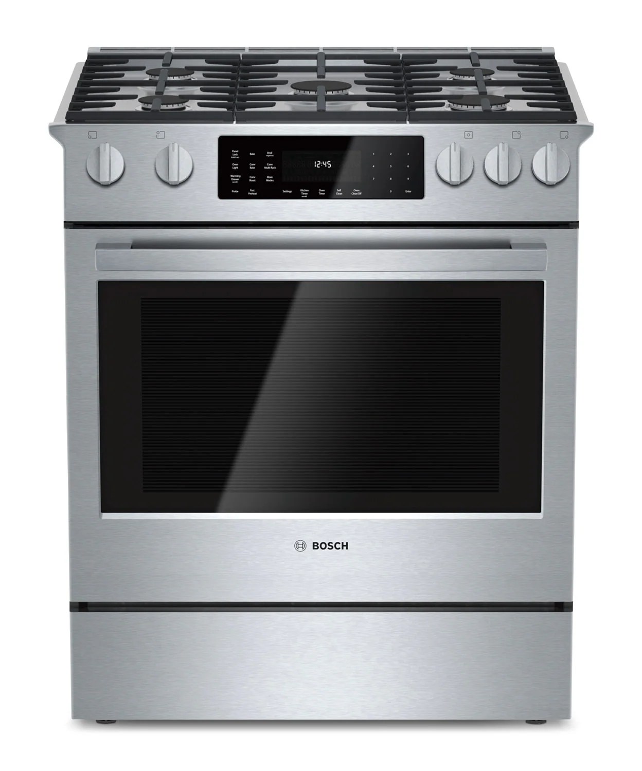 Bosch 800 Series 4.6 Cu. Ft. SlideIn DualFuel Range HDI8054C The