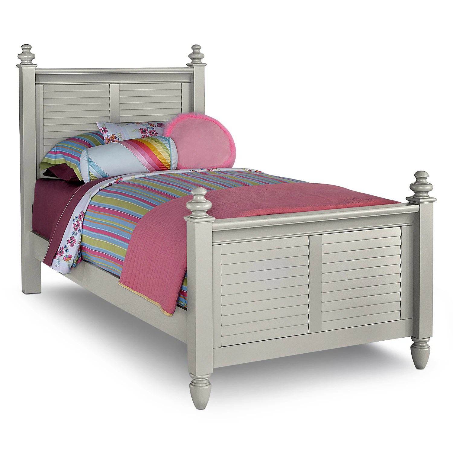 Seaside Gray Twin Bed Value City Furniture
