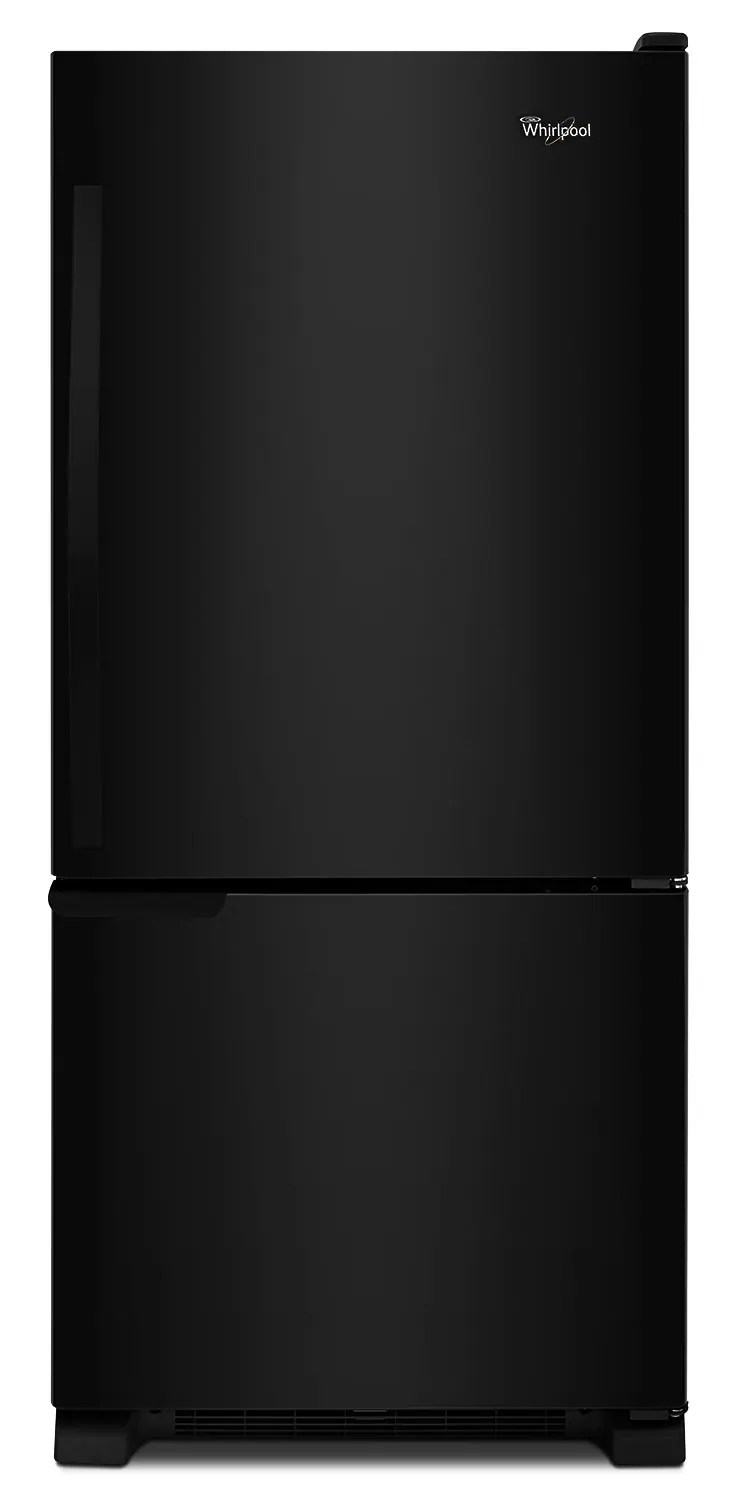 Whirlpool Black BottomFreezer Refrigerator (18.7 Cu. Ft.) WRB119WFBB