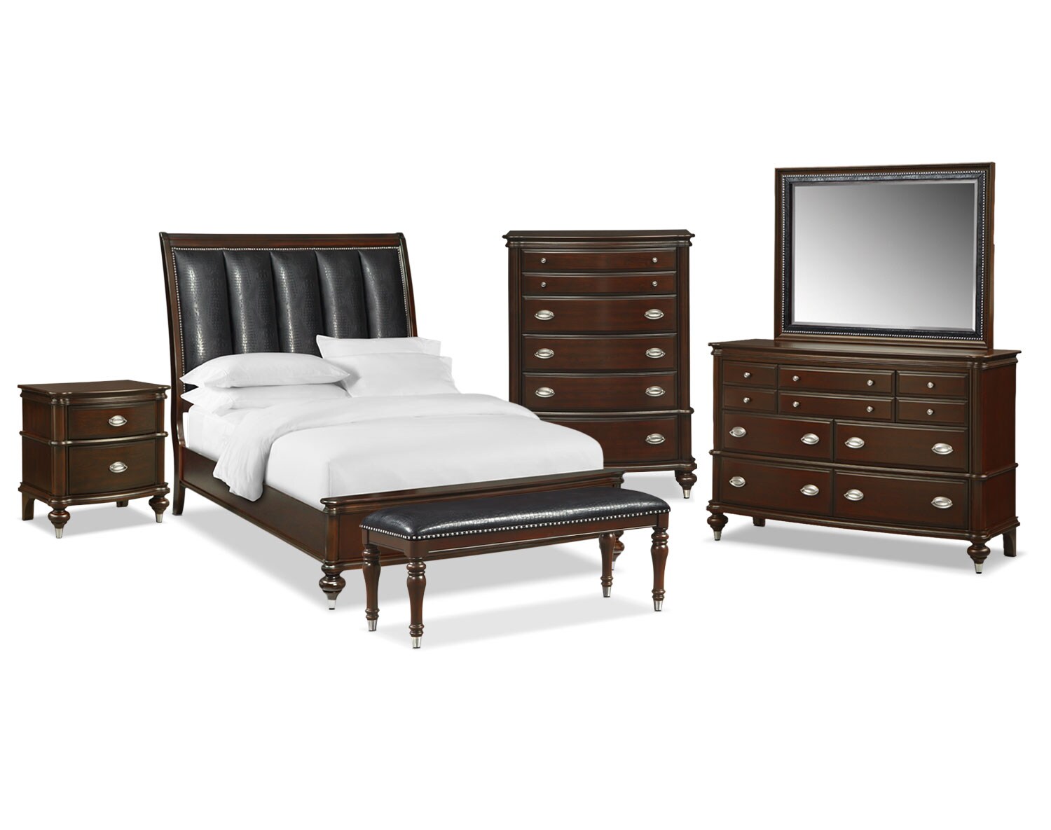 The Esquire Merlot Collection American Signature Furniture