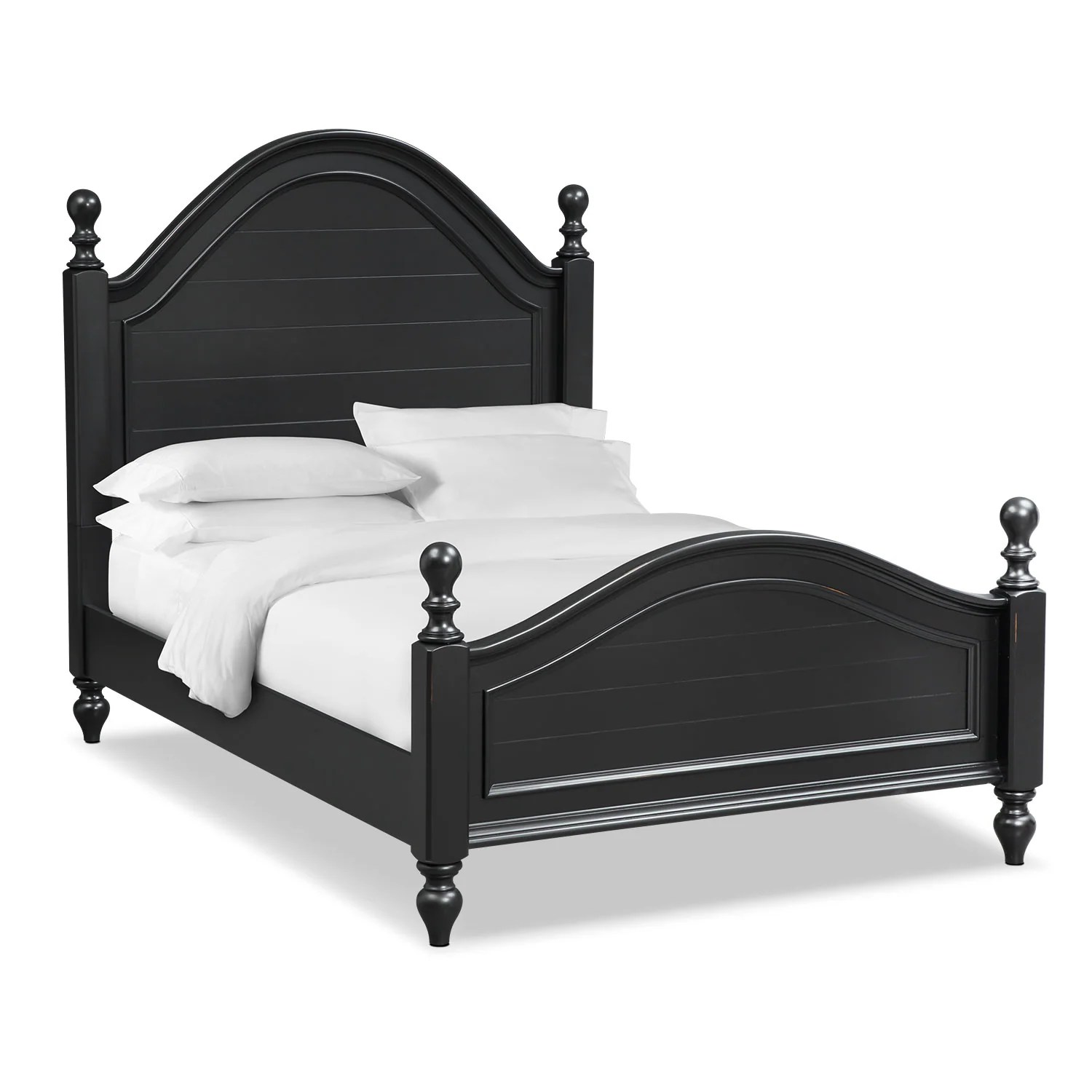 East Hampton King Bed Black Value City Furniture