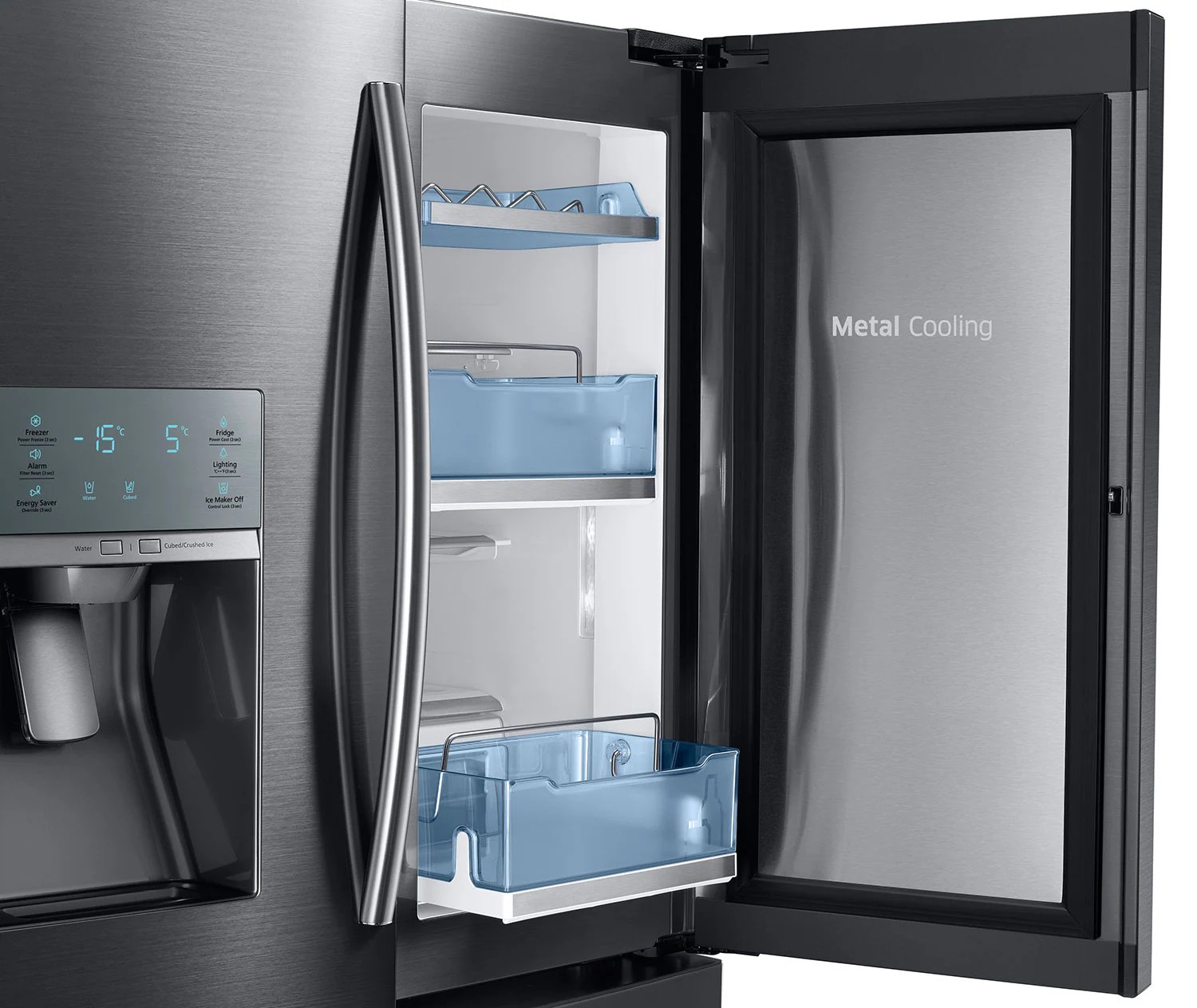 Samsung 27.8 Cu. Ft. FrenchDoor Refrigerator Black Stainless Steel